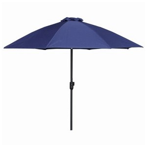 Four Seasons Courtyard 9 Foot Crank Lift Auto Tilt System Patio Umbrella - 1 of 4