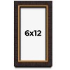 PosterPalooza | Panoramic Modern Shadow Box 1" Depth Brown Frame - UV Acrylic, Backing, Hanging Hardware - 2 of 4