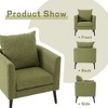 CAVINAS Modern Fabric Accent Chair, Mid Century Lounge Chair with Pillow, Upholstered Armchair for Living Room, Reading Chair with Wood Legs - 4 of 4