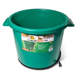 Farm Innovators Oversized Plastic Flat Back Heated Bucket - 1 of 4