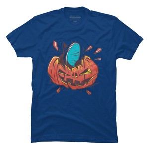 Men's Design By Humans Halloween smashed pumpkin By BlackBerry55 T-Shirt - 1 of 2