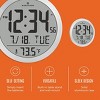 Marathon 15 Inch Round Sleek & Stylish Digital Wall Clock Full Calendar Display & Indoor Temperature - 3 of 4