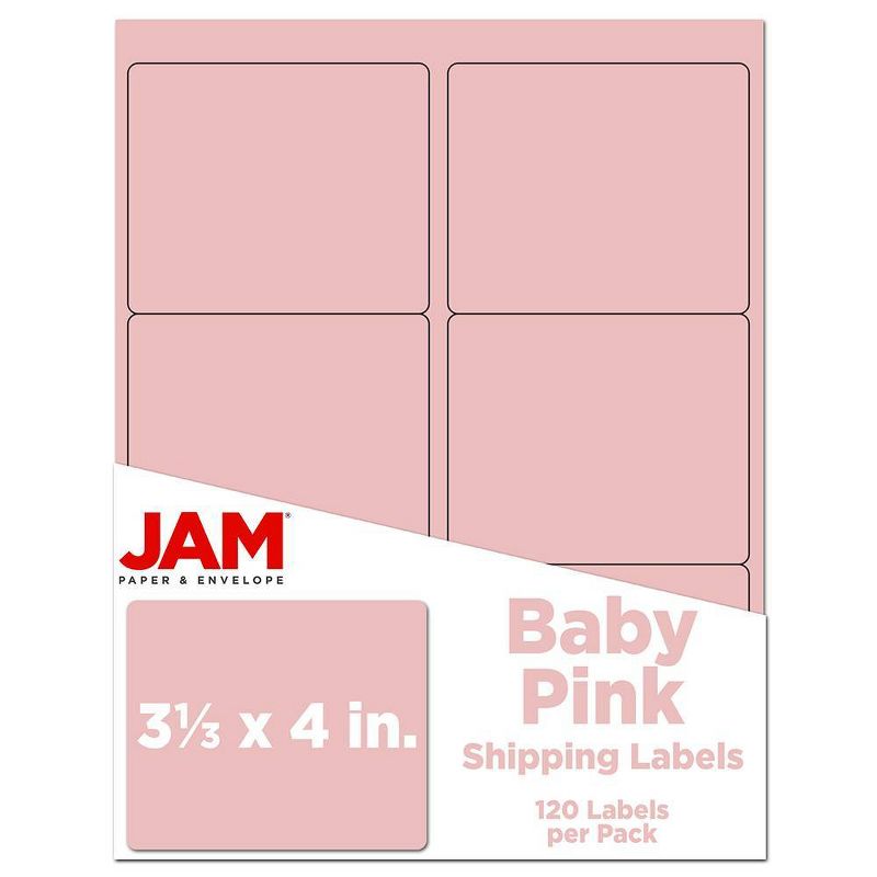 JAM Paper Mailing Labels 3 1/3" x 4" 120ct, 1 of 6