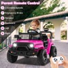 Costway 12V Kids Ride on Truck Car Battery Powered Electric Vehicle with Remote Control White/Purple/Red/Blue/Black/Pink - 4 of 4