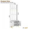 CAVINAS Hall Tree with Bench and Storage Adjustable Modern Coat Rack with 8 Hooks for Hallway - 2 of 4