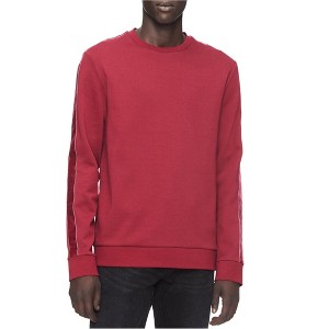 Calvin Klein Mens Velvet Stripe Sleeve Pullover Sweater - 1 of 1