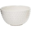 VIP Dolomite 11 in. White Dotted Texture Hobnail Mixing Bowls Set of 2 - 3 of 4