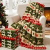 Lomsoe Christmas Blanket Red Reindeer Flannel Throw Warm Blanket for Couch Bedroom Bed Sofa Office Winter Travel. - 2 of 4