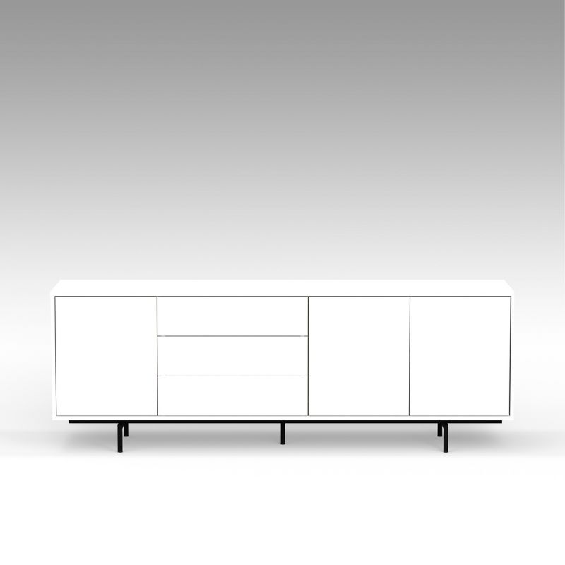 Glenwillow Home Atlas 78" x 28" Highboy Modern TV Stand Cabinet And Sideboard, 4 of 9