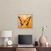 Art Remedy Golden Ochre Butterfly Elegant Butterfly Wall Art Framed - 2 of 4