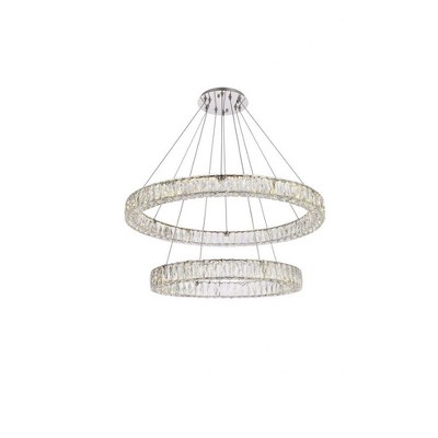 Elegant Lighting Monroe 2 - Light Chandelier in  Chrome