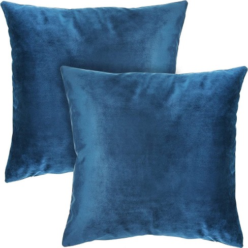 Pavilia Set Of 2 Throw Pillow Covers, Decorative Velvet Square Cushion  Cases For Bed Sofa Couch Bedroom Living Room : Target