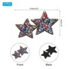 Unique Bargains Iron On Durable DIY Clothing Double Star Rhinestone Patches 2 Pcs - 2 of 4