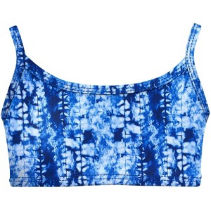 City Threads USA-Made Girls UPF 50+ Printed Bikini Swim Top - 1 of 4