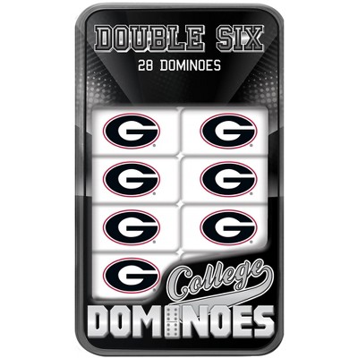 MasterPieces NCAA Georgia Bulldogs Double-Six Dominoes