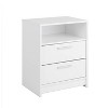 Prepac 21.75" Wide Studio Essentials 2 Drawer Nightstand White - 2 of 4