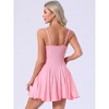 INSPIRE CHIC Women's Nightgown Ruffle Pleated Flowy Babydoll Chemise Camisole Mini Pajama Dress - 4 of 4