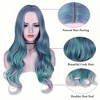 Jessie's Wig 28 Inch Wavy Wig Synthetic Wig Fish Blue 1 Pc/Pack - 2 of 4