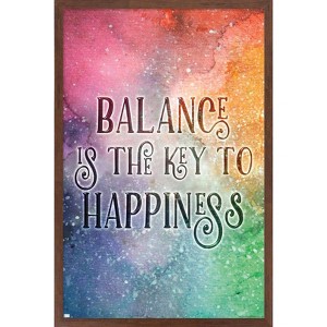 Trends International Brigid Ashwood - Balance is the Key Framed Wall Poster Prints - 1 of 4