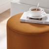 Modway Tilden 16 in. Round Performance Velvet Upholstered Ottoman - 4 of 4