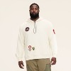 Adult Patchwork Hooded Pullover Sweatshirt - Woolrich x Target Cream - 2 of 4