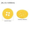 Unique Bargains Sewing Resin Round Flat 4-Hole Replacement Craft Buttons 20 Pcs - 2 of 4