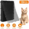 iMountek "10Pcs Cat Spike Mat 15.8x11.8in, Pet Repellent Deterrent for Cats & Dogs, 13x1ft Area Stopper"Black - 4 of 4