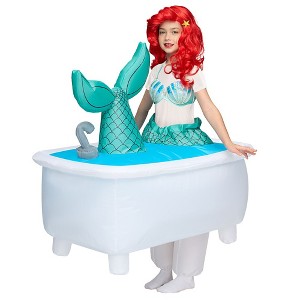 SYNCFUN Kids Halloween Inflatable Costumes Mermaid Costume With Wig Costume for Halloween Cosplay Themed Party - 1 of 4