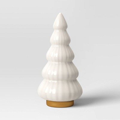 Sullivans White Washed Wood Finial Set of 3, 11.75Tall, Wood