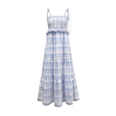 Hope & Henry Womens' Smocked Tiered Dress