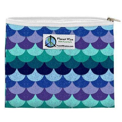 Planet Wise Reusable Zipper Sandwich Bag - Mermaid Tail, Purple