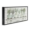 Stupell Industries Country Herb Jars on Gingham Framed Giclee Art, Black, 24" x 10" - 2 of 4