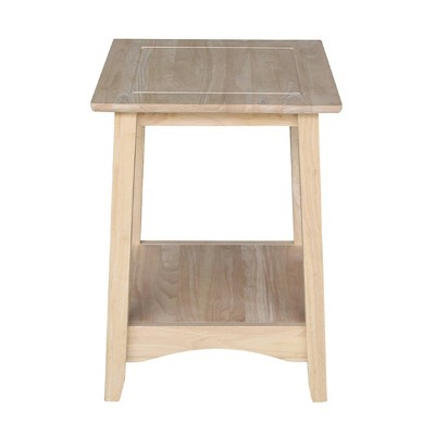 Parawood Classic Unfinished Tall End Table