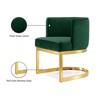 Gianna 19.5"H Velvet Dining Chair in Green-Meridian Furniture - 4 of 4
