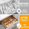 SpaceAid Bamboo Silverware Drawer Organizer with Labels (12 Slots) - 2 of 4