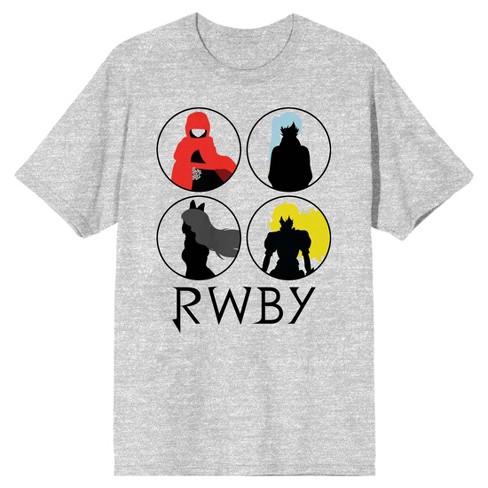 Rwby Team Rwby Silhouettes Men's Athletic Heather T-shirt : Target