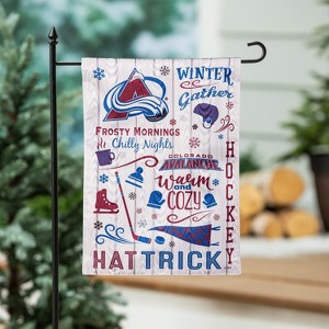 Evergreen Colorado Avalanche Garden Flag 12 x 18 Inches Indoor Outdoor Decor - 1 of 1