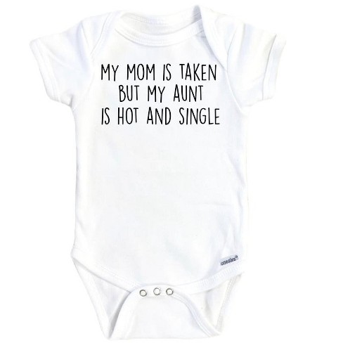 Single Aunt Onesie® Baby Boy Girl Clothes Infant Bodysuit Funny Cute Newborn GS1 - image 1 of 3