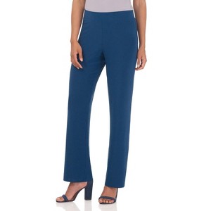 Rekucci Travel in Style Women's Soft Knit Classic Straight Leg Pant - 1 of 4