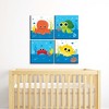Big Dot of Happiness Under the Sea Critters - Kids Home Decor - 11 x 11 inches Nursery Wall Art - Set of 4 Prints for baby's room - 2 of 4