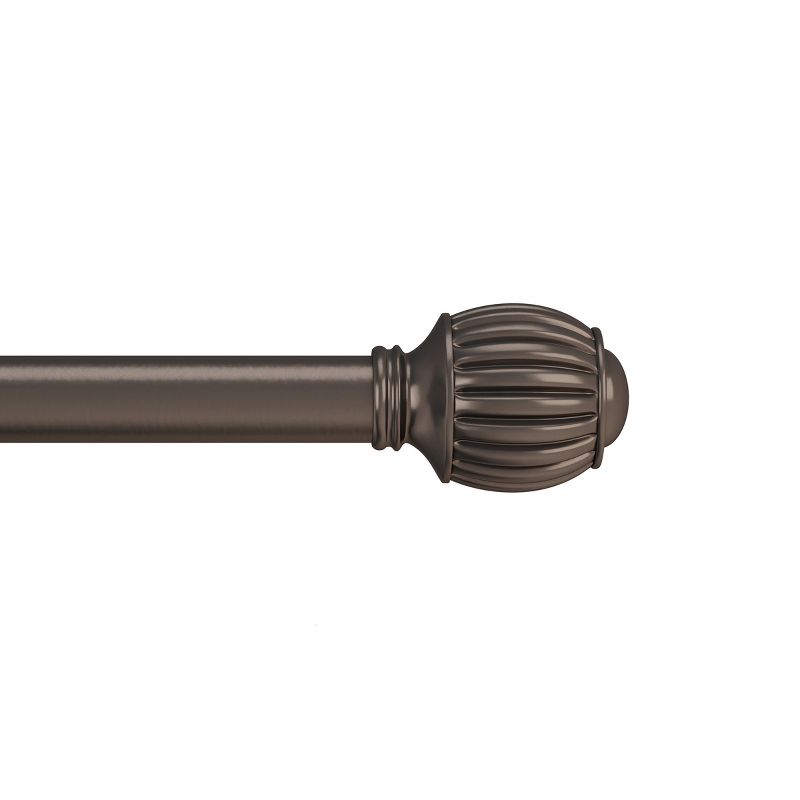 Hastings Home Curtain Rod, Bronze with Cone Finials, 1 of 8