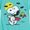 Girls' - Peanuts - Vampire Snoopy and Woddstock Fitted Short Sleeve Graphic T-Shirt - 2 of 4