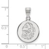 Black Bow Jewelry 10k White Gold Georgia Bulldogs NCAA Medium Pendant - 2 of 3