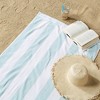 Isla Jade Oversized Cotton Pastel Cabana Beach Towel - 2 of 4