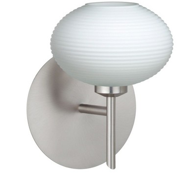 Besa Lighting Lasso 1 - Light Wall Light in  Satin Nickel