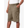 Boulder Creek by KingSize Men's Big & Tall Renegade 9" Full Elastic Waist Cargo Shorts - 4 of 4