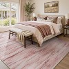 MontVoo Modern Abstract Washable Area Rug Pink - 2 of 4