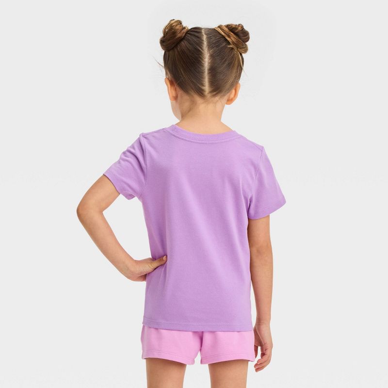 Toddler Girls' 'Best Sister' Short Sleeve T-Shirt - Cat & Jack™ Purple, 3 of 8