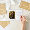 Pipilo Press 2 Pack Brown Kraft Wedding Vow Books for Him and Her with 2 Cards and Envelopes for Bride & Groom, 30 Pages - image 2 of 4