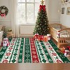 Christmas Area Rug Washable Xmas Snowflakes Rugs Indoor Non-Slip Low Pile Holidays Decorative Accent Rug - 2 of 4